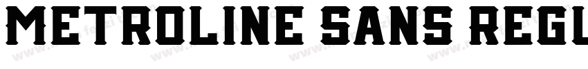 Metroline Sans Regul字体转换